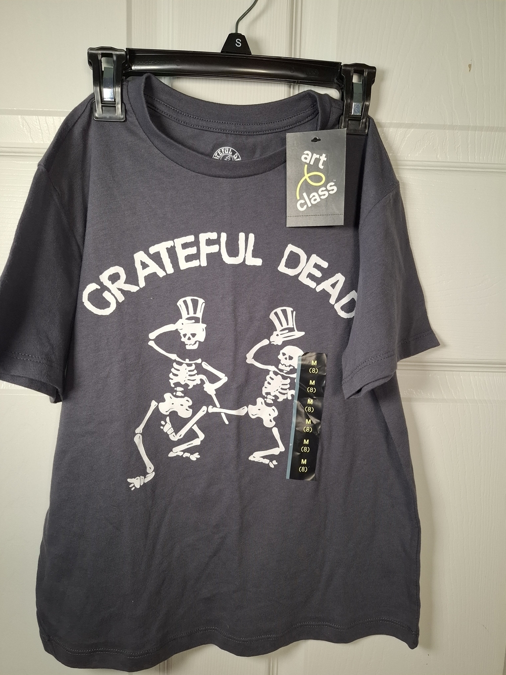 art class Charcoal Gray Grateful Dead Skeleton Graphic Tee